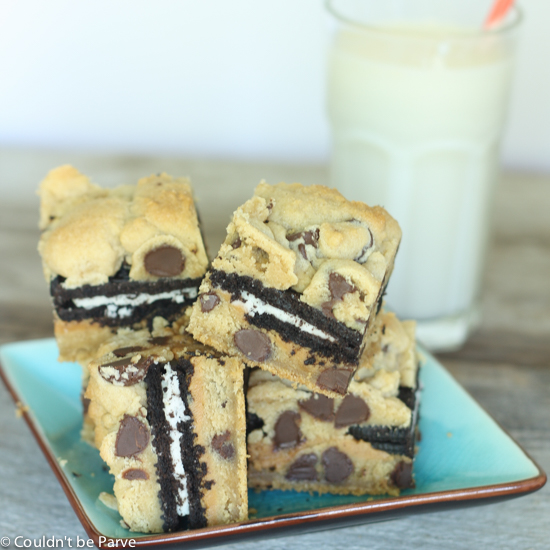 Chocolate Chip Peanut Butter Oreo Cookie Bars
