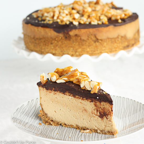 Peanut Butter Cheesecake with a Pretzel Crust