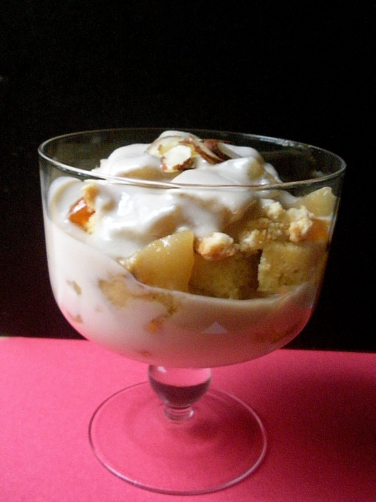 Roasted Pear Amaretto Trifle | Couldn&amp;#39;t Be Parve